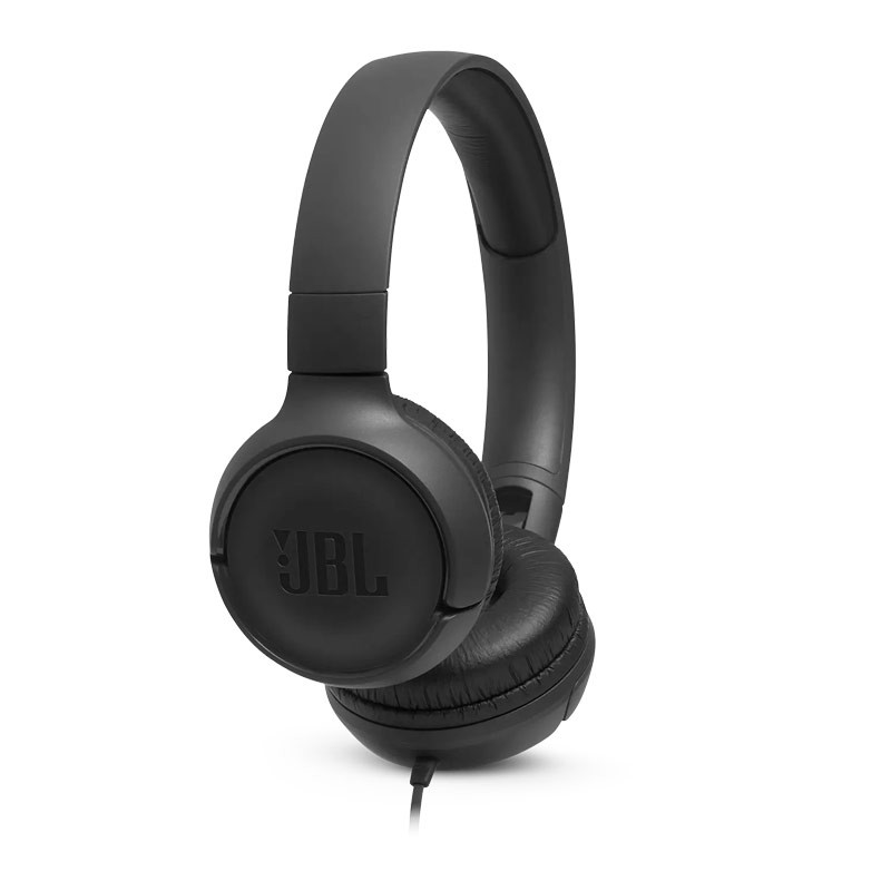 JBL Tune 500 Wired On-Ear Headphones Black