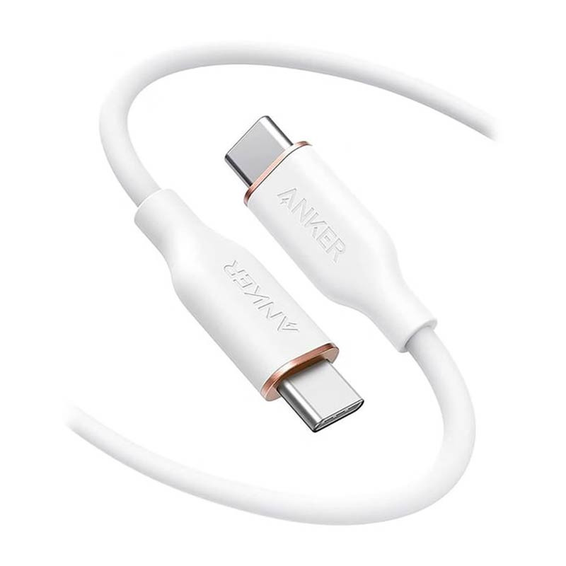 Anker Powerline III Flow USB-C to USB-C 100W Cable 1.8M White
